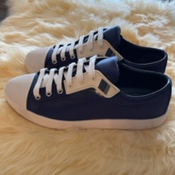 BLUE PRADA SNEAKERS!!! GREAT CONDITION!!! ONLY WORN ONCE!!!! - Picture 2 of 5